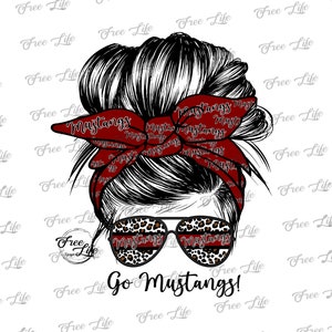 Mustangs PNG Download, Mustangs School Mascot Png, Maroon Mustangs Digital Art Download, Mustangs Download, Mustangs Mom, Mustangs Messy Bun