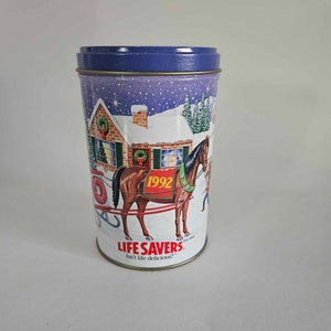 Vintage Lifesavers Candy Holiday Collectible Tin &quot;80 Delicious Years&quot;