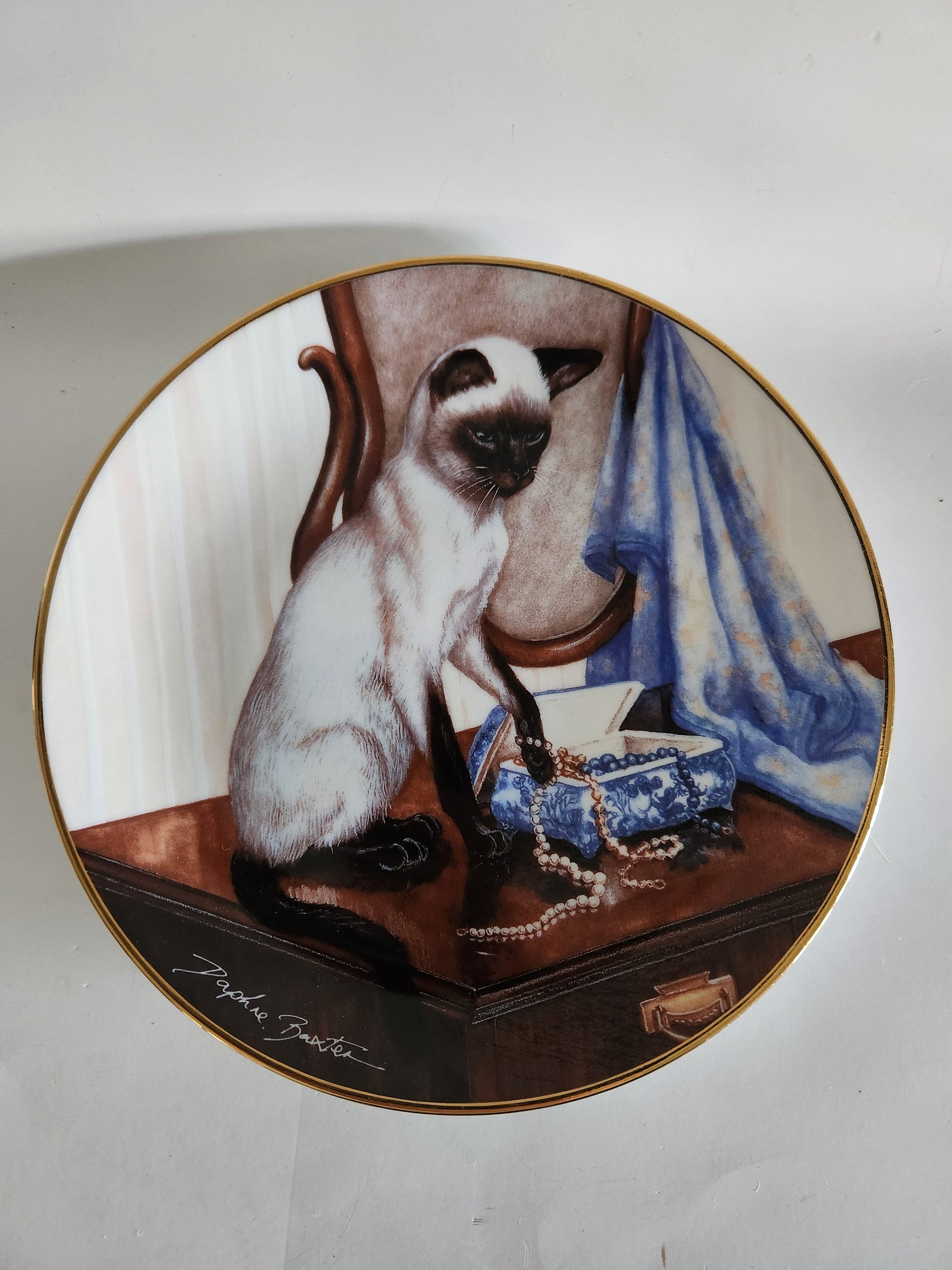 フランクリンミント///陶器.ベル//FRANKLIN MINT/鳥◇蘭 フランクリン