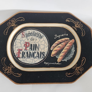 Vintage Tam San Designs Hand Painted Wooden Tray