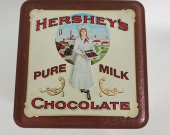 Vintage Hershey's Pure Milk Chocolate Collectible Tin