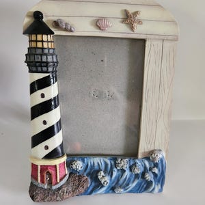 Vintage Nautical Lighthouse 3D Resin Picture Frame