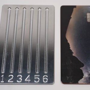 AMS Wallet Size Mini Aluminium Lock Pinning Tray für Schlosser & Locksport