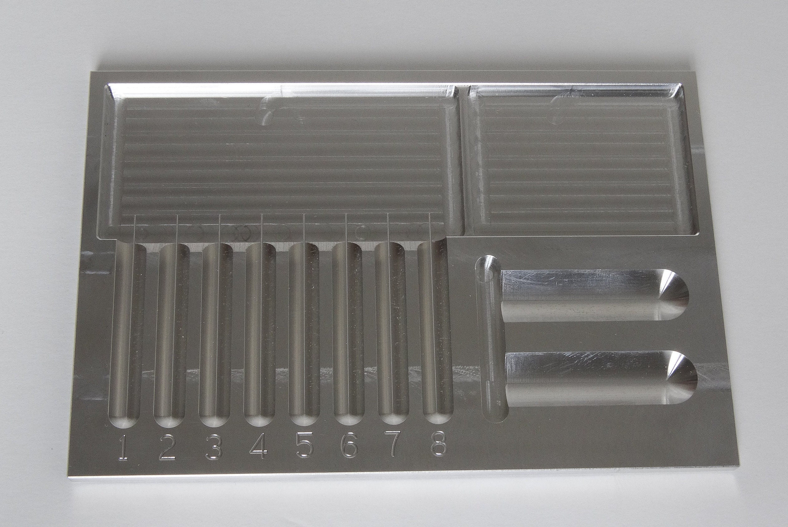 AMS LPL Style Aluminum Lock Pinning Tray for Locksmith & Locksport