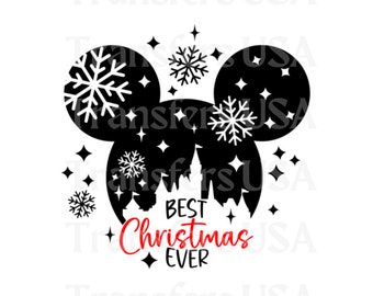Best Christmas Ever SVG Cricut Cut File, Disneyland Christmas svg, Christmas disneyland Family trip