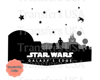 スター・ウォーズ ギャラクシーズ・エッジ SVG Cricut カットファイル、スター・ウォーズ SVG、ディズニーランド SVG