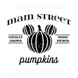 Main Street Pumpkins SVG Cricut Cut-bestand, Pumpkin Mouse SVG, Disneyland Halloween-ontwerp