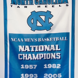 North Carolina NCAA National Championship Banner Flag Wall Art