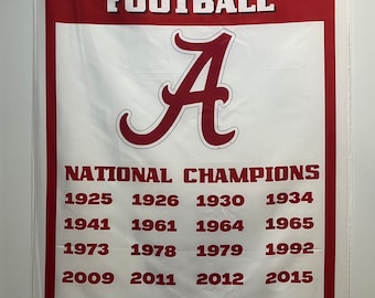 Alabama National Championship Banner Flag Wall Art
