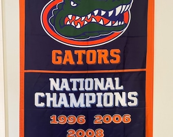 Florida Gators National Championship Banner Flag Wall Art