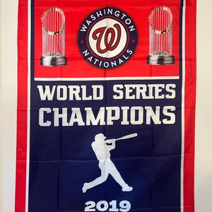 Washington Nationals World Series Meisterschaft Banner Flagge Wandkunst