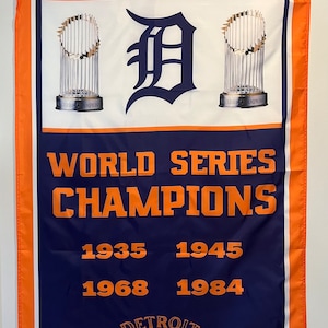 Detroit Tigers World Series Meisterschaft Banner Flagge Wandkunst