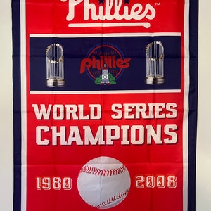 Philadelphia Phillies World Series Championship Banner Flag Wall Art