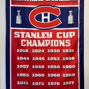 Montréal Canadiens Stanley Cup Banner Flag Wall Art
