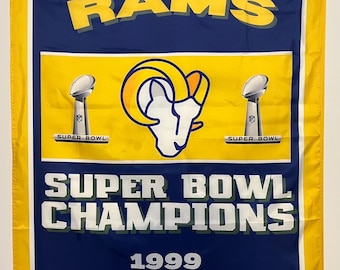Los Angeles Rams Super Bowl Bowling-Meisterschaft Banner Flagge Wandkunst