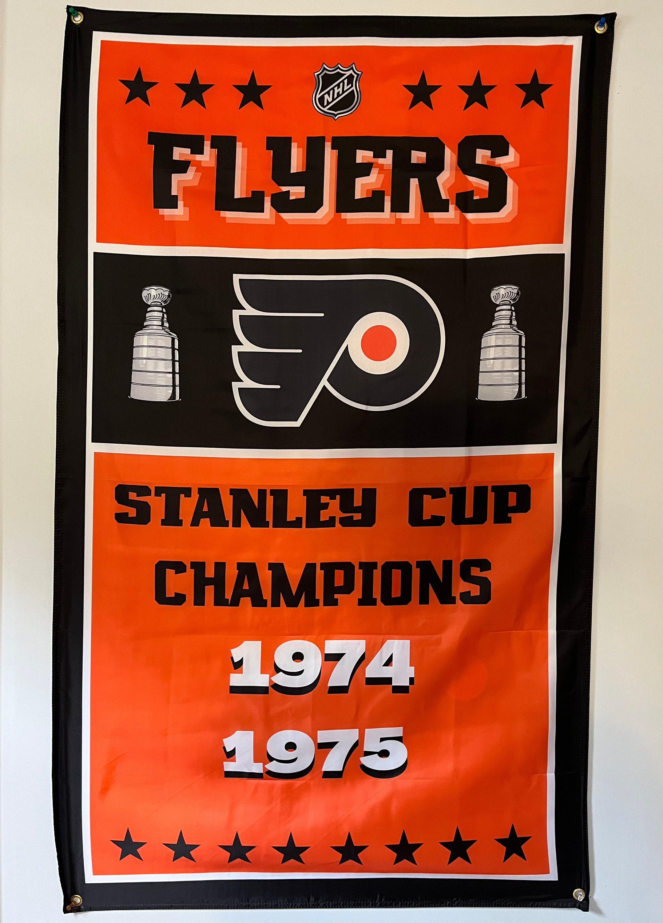 Philadelphia Flyers Stanley Cup & Retired #'s Vinyl Decal Replica