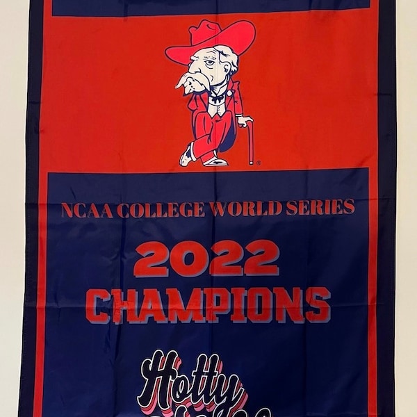 Ole Miss NCAA National Championship Banner Flag Wall Art