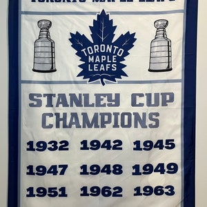 Toronto Maple Leafs Stanley Cup Banner Flagge Wandkunst