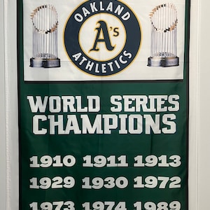 Oakland Athletics World Series Meisterschaft Banner Flagge Wandkunst