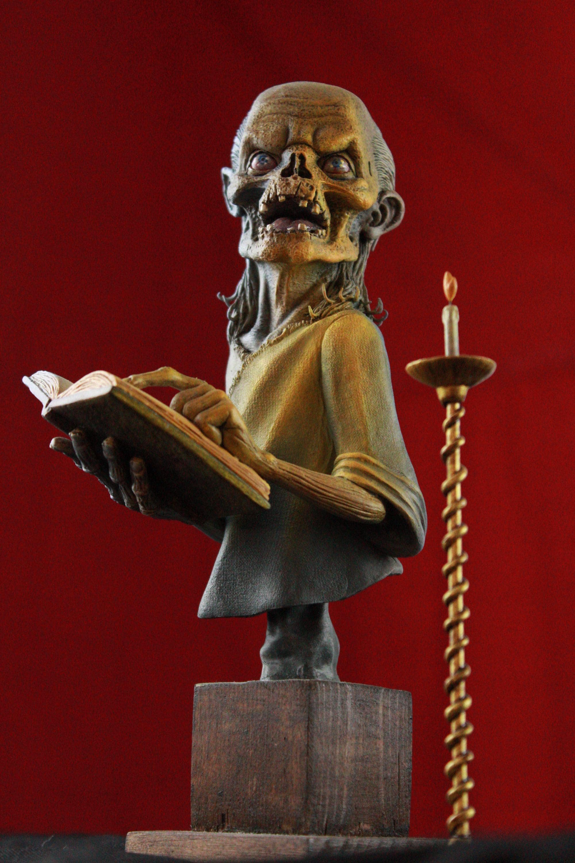 Tales from the Crypt, bust of the Crypt Keeper.