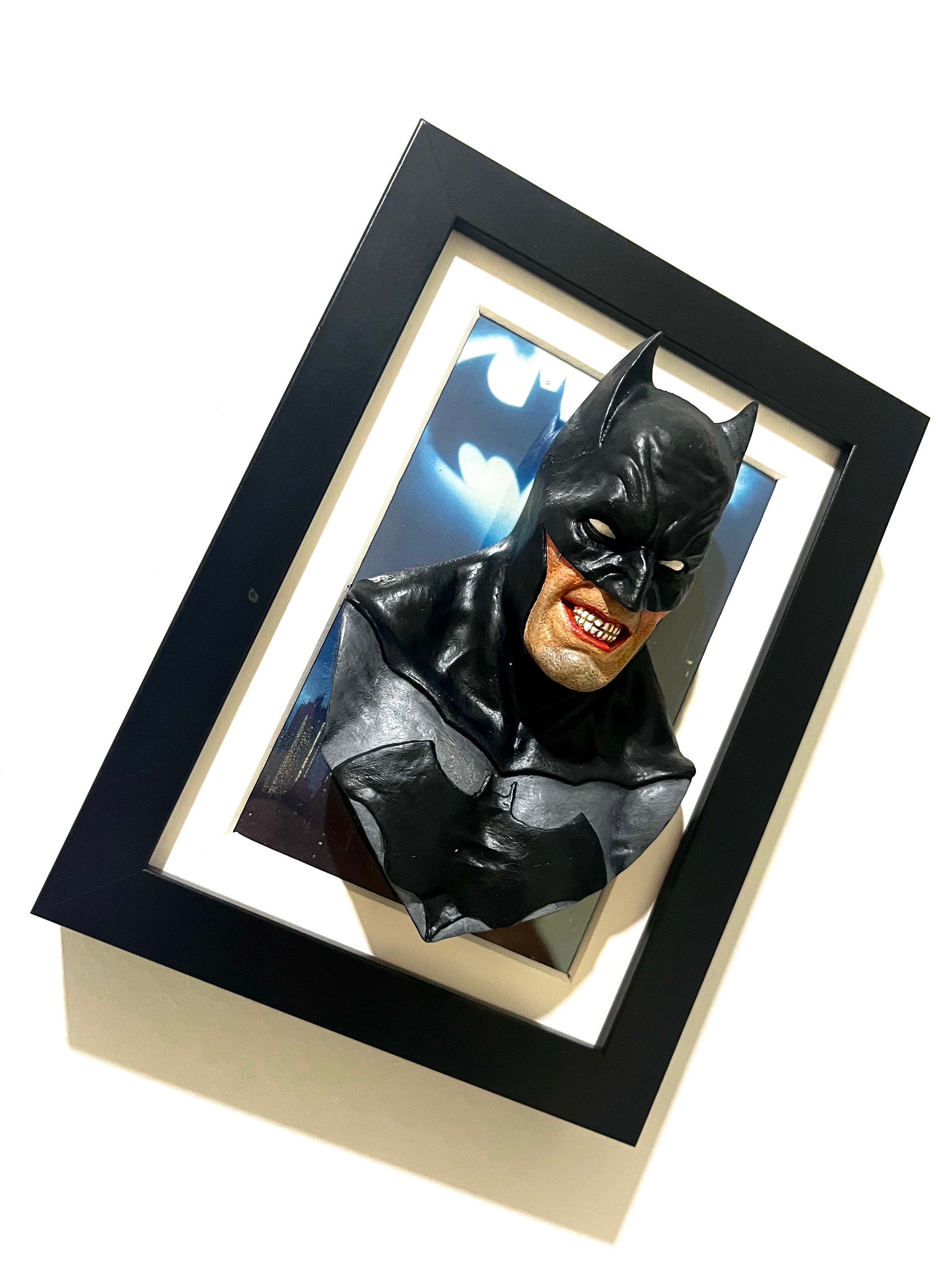 Hand-painted Batman Sculpture, Polyurethane Resin on Wood Frame - Etsy