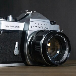 Asahi Pentax Spotmatic w/ 55mm F1.8 lens - Serviced and Restored - 35mm Film Camera