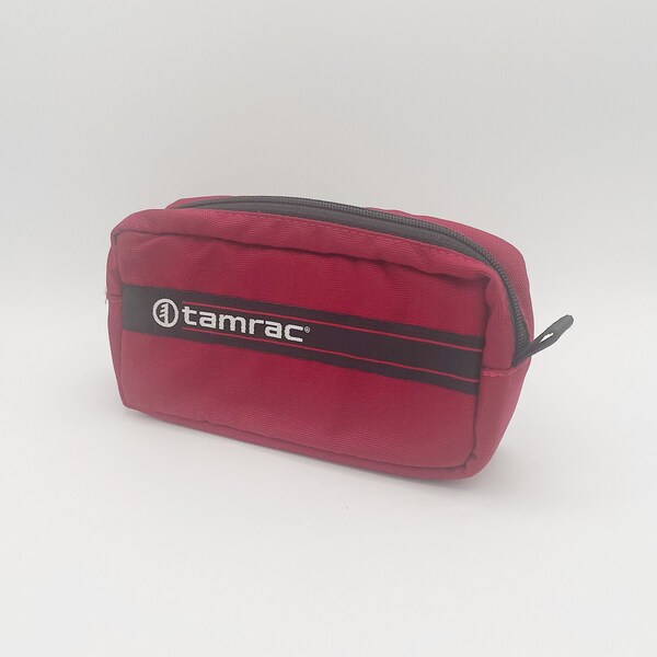 Tamrac Point and Shoot Wrist Bag- Red w/ White Logo - For Compact Film Cameras