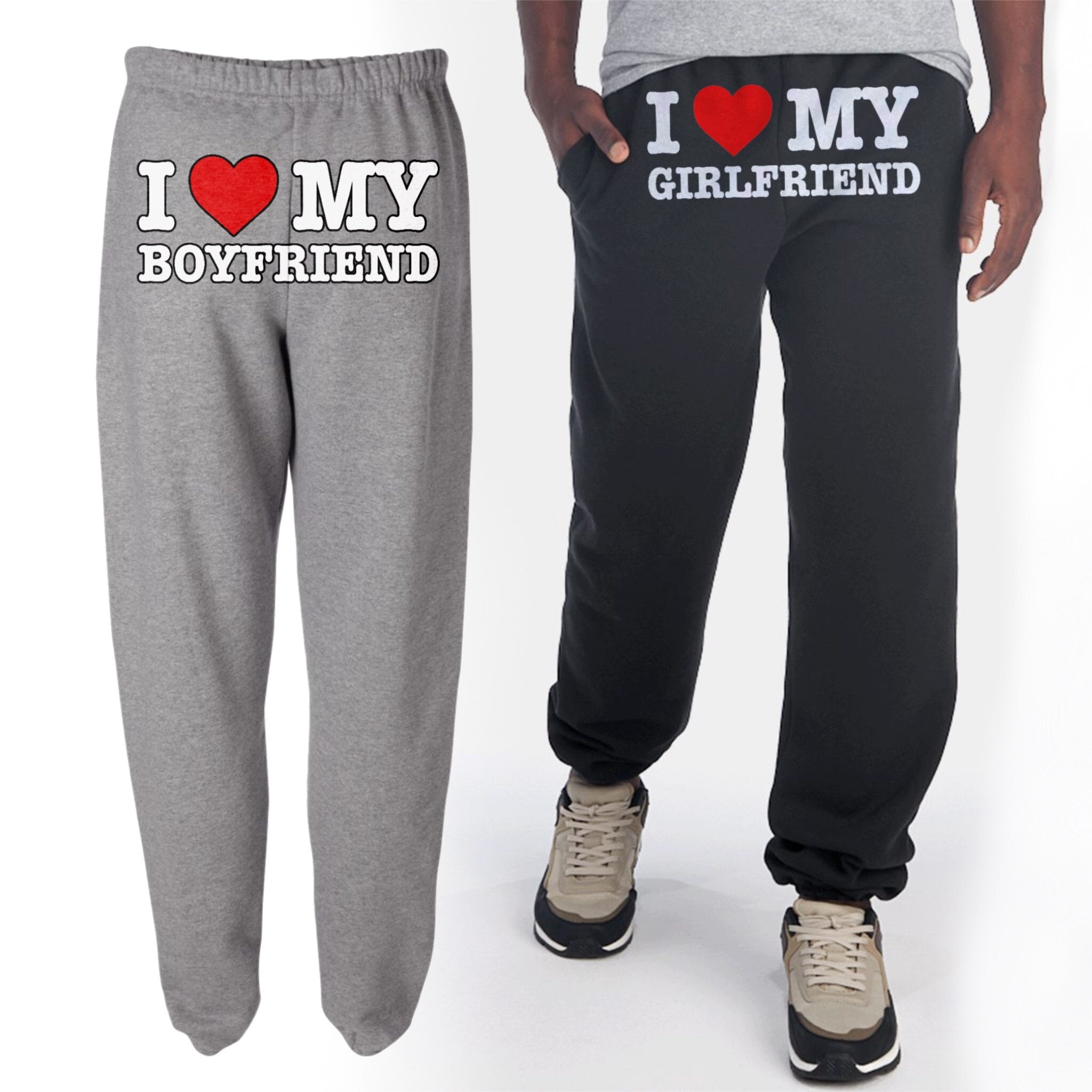 zanvin I Love My Boyfriend Sweatpants for Women Casual Workout