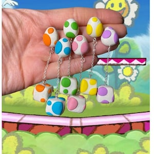 Yoshi Egg Block Earrings