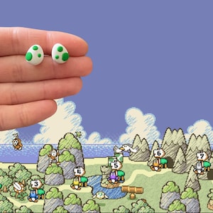 Yoshi Egg Stud Earrings