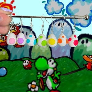 Yoshi Egg Earrings