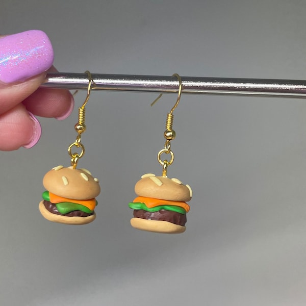 Cheeseburger Earrings