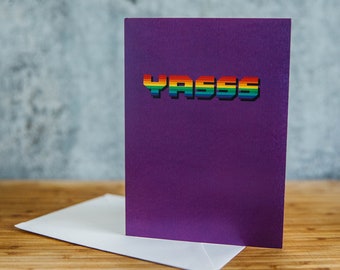 YASSS Rainbow LGBTQ+ Greeting Card