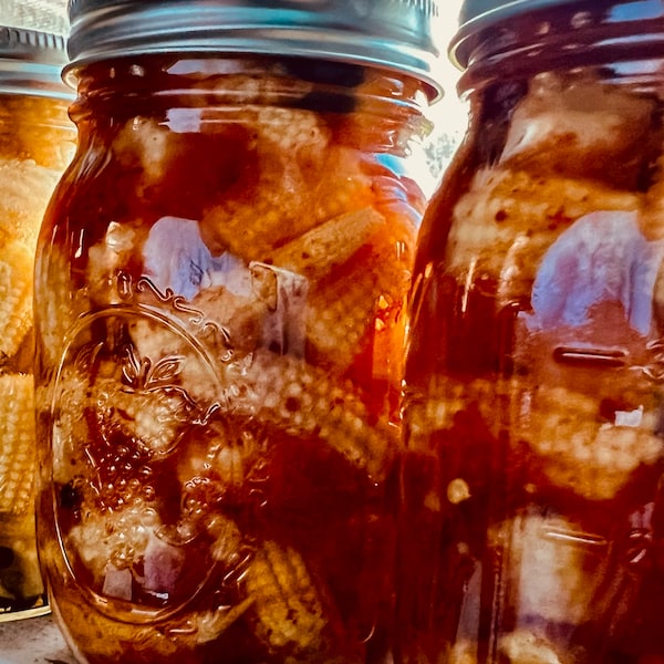 Spicy Pickled Baby Corn