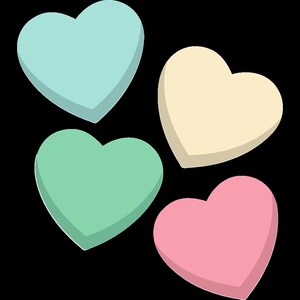 Candy Heart Bulletin Board Set Digital Files Classroom Decor - Etsy