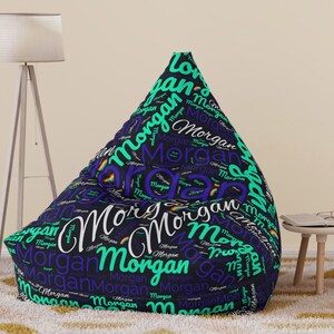 Bean bags with names on them hotsell
