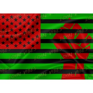 Schwarze Amerikanische Flagge JPG Design
