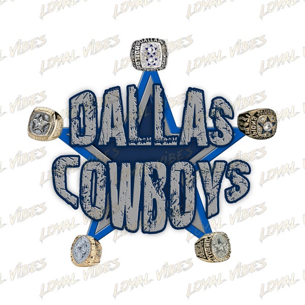 Dallas Football Superbowl Championship Ringe - PNG JPEG