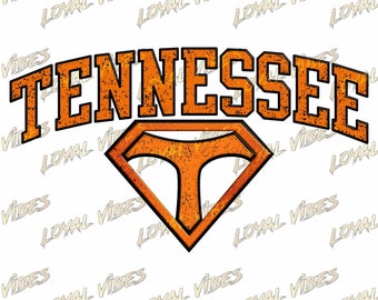 Super - Power T Tennessee Vols Diseño personalizado PNG JPG