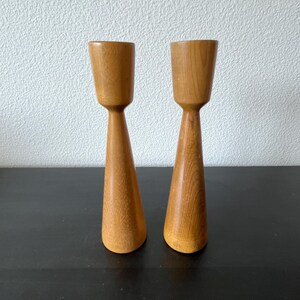 MCM Myrtle Wood Candle Holders // House of Myrtlewood Coos Bay Oregon Taper Candleholders