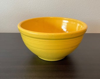 Vintage Yellow Ringware Mixing Bowl // Garden City Pottery California