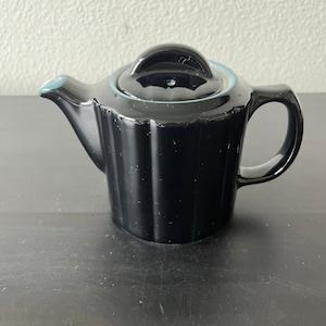 Vintage zwarte hal superkeramische theepot // individuele maat