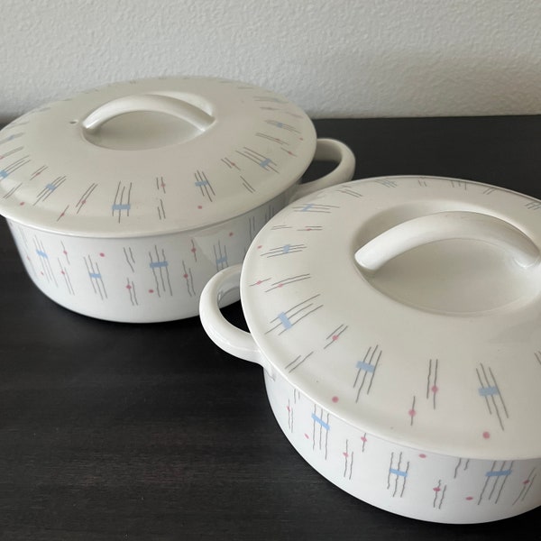 MCM Vintage Seltmann Weiden Bavaria Feuersieg Cooking Pots Casseroles // For Oven or Electric Cooktop