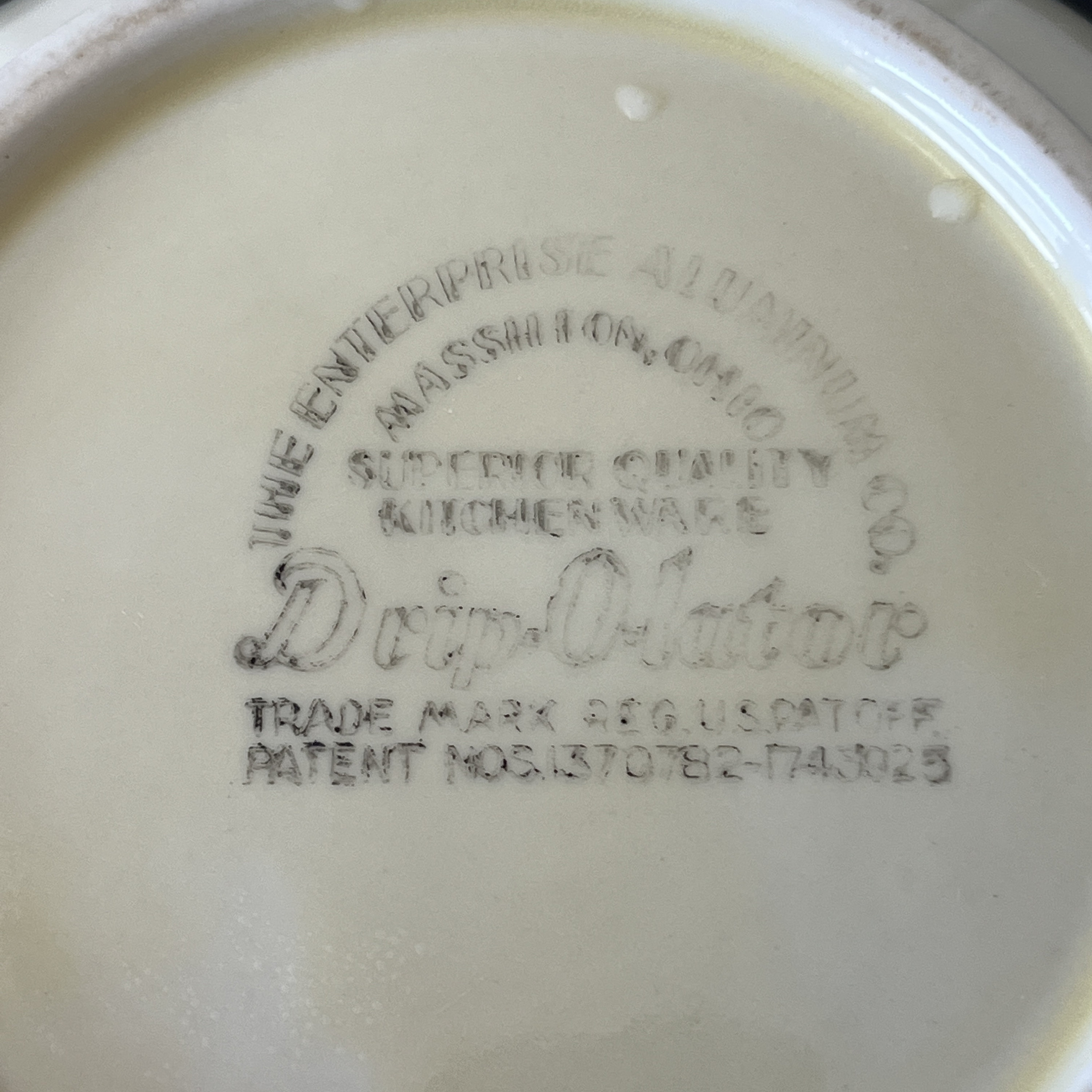 Vintage Dripolator Ceramic Coffee Pot // Enterprise Aluminum Co