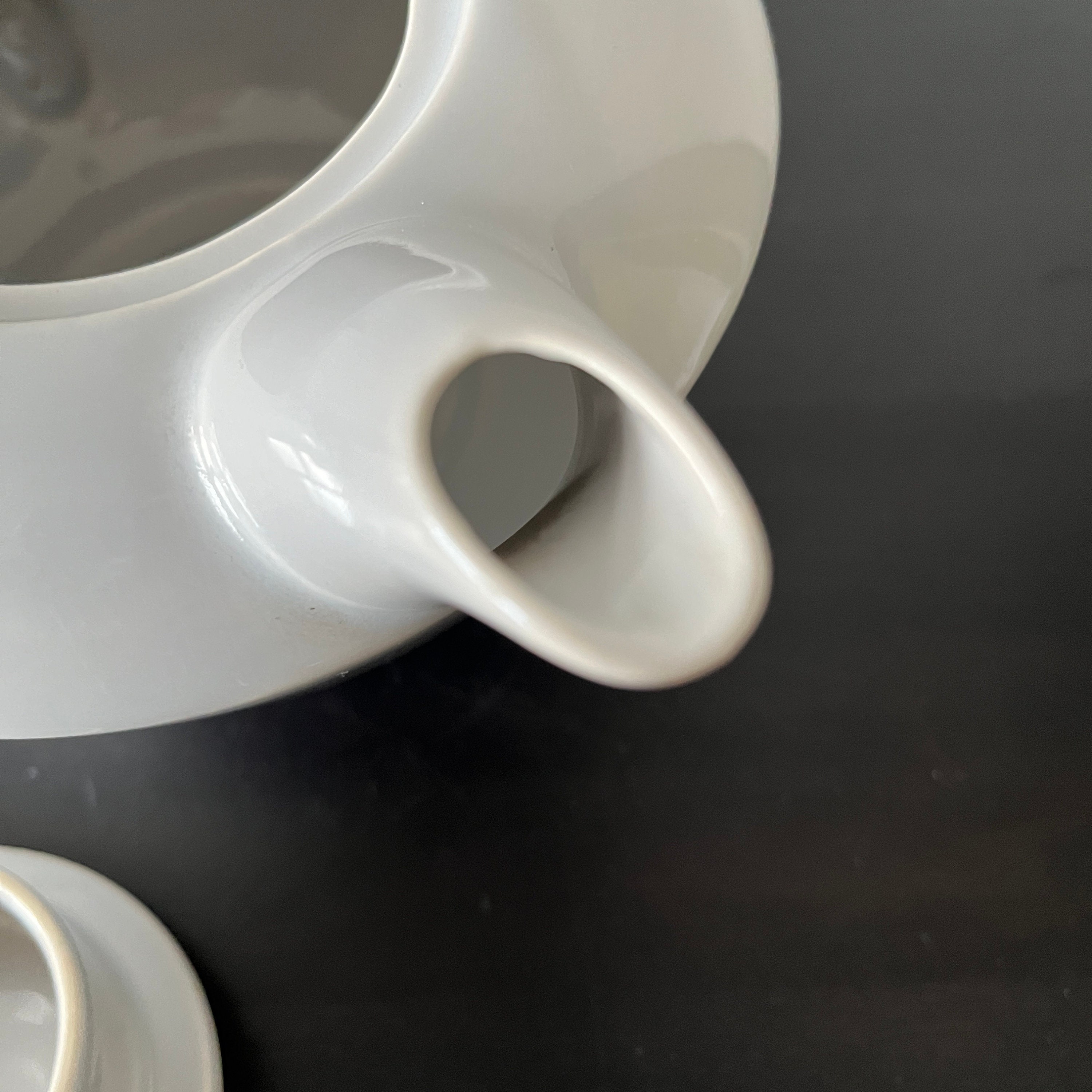 Jubilee Homer Laughlin Teapot // Mist Gray // Vintage 1950s Etsy