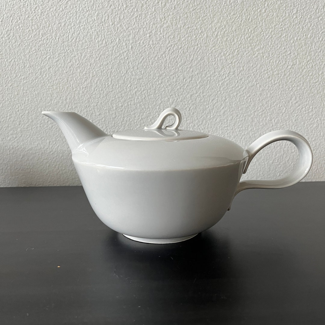 Jubilee Homer Laughlin Teapot // Mist Gray // Vintage 1950s Etsy
