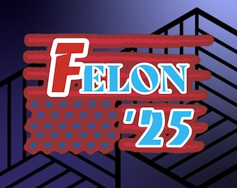 F elon '25 Sticker - Ultra Red