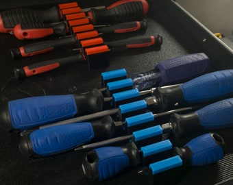 Screwdriver Organizer: Magnetic Tool Box Storage, Custom Sizes