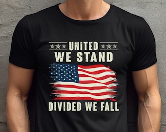 American Flag T-Shirt, United We Stand Graphic Tee