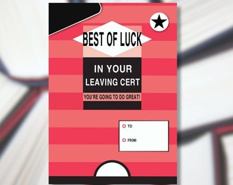 Leaving Cert Exam Good Luck Card